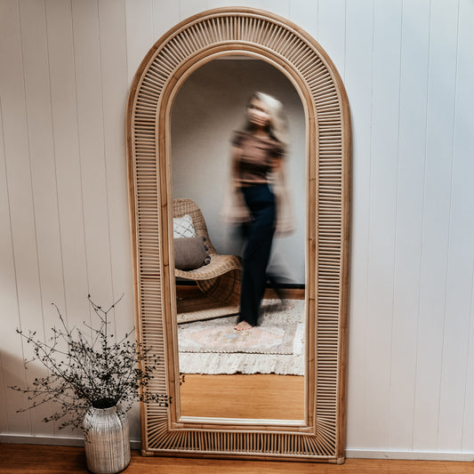 ATITLAN Rattan Mirror
