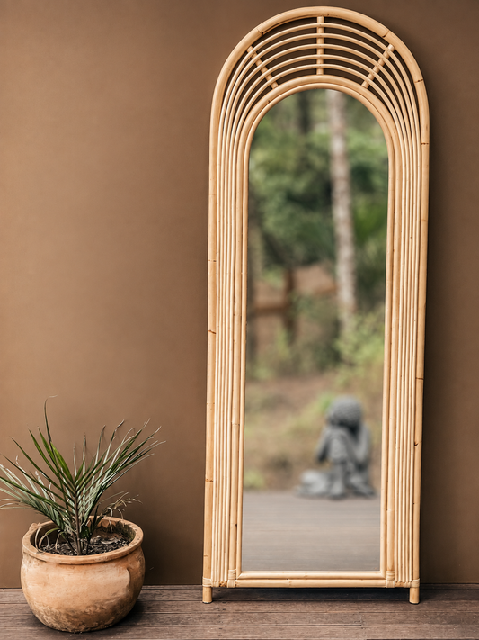 LA BOCA Rattan Mirror