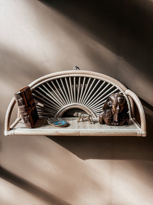 SUNRISE Rattan Wall Shelf