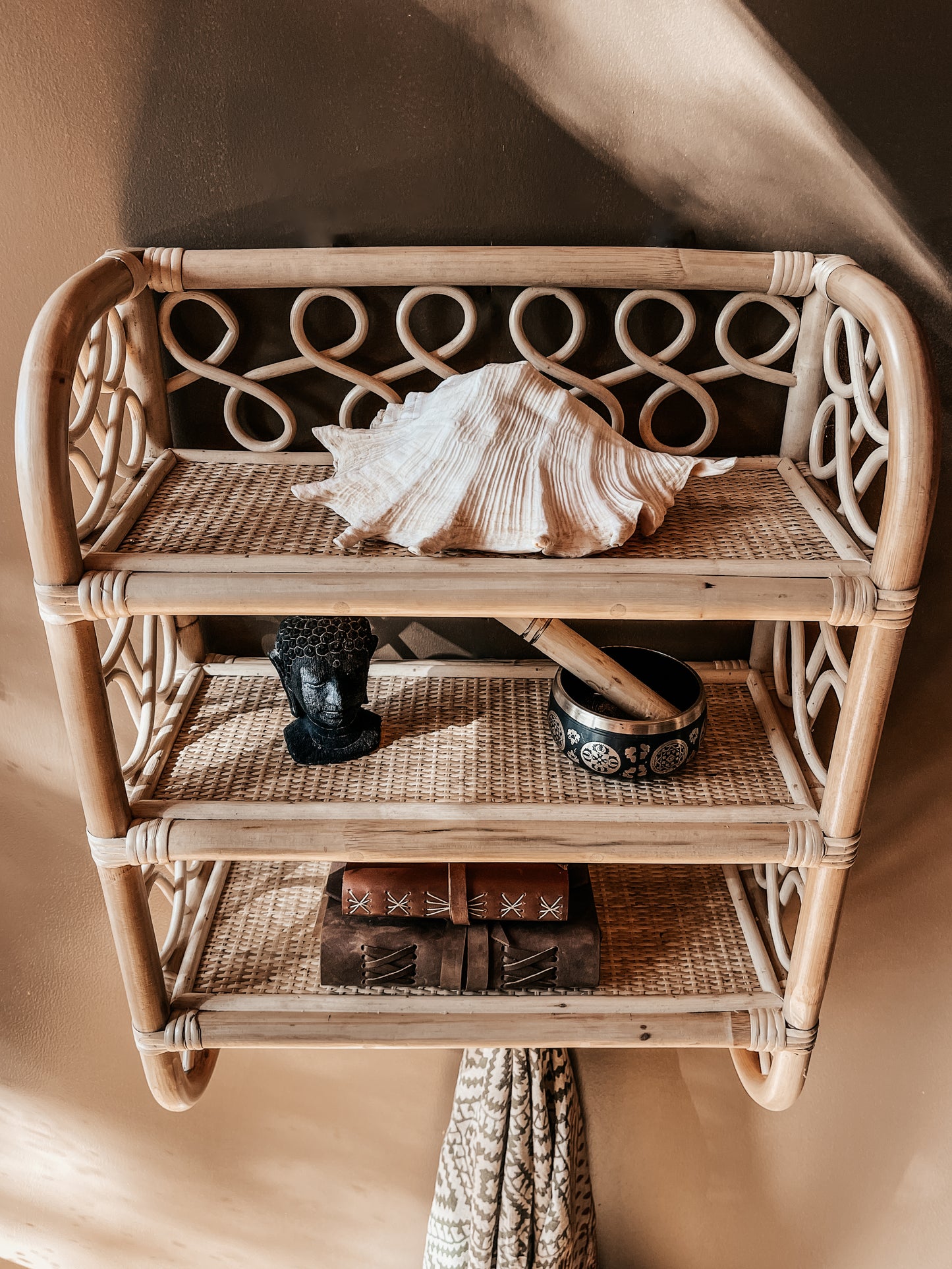 HARMONY Rattan Wall Shelf