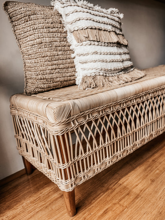 SANDY BAY Rattan Bench Seat
