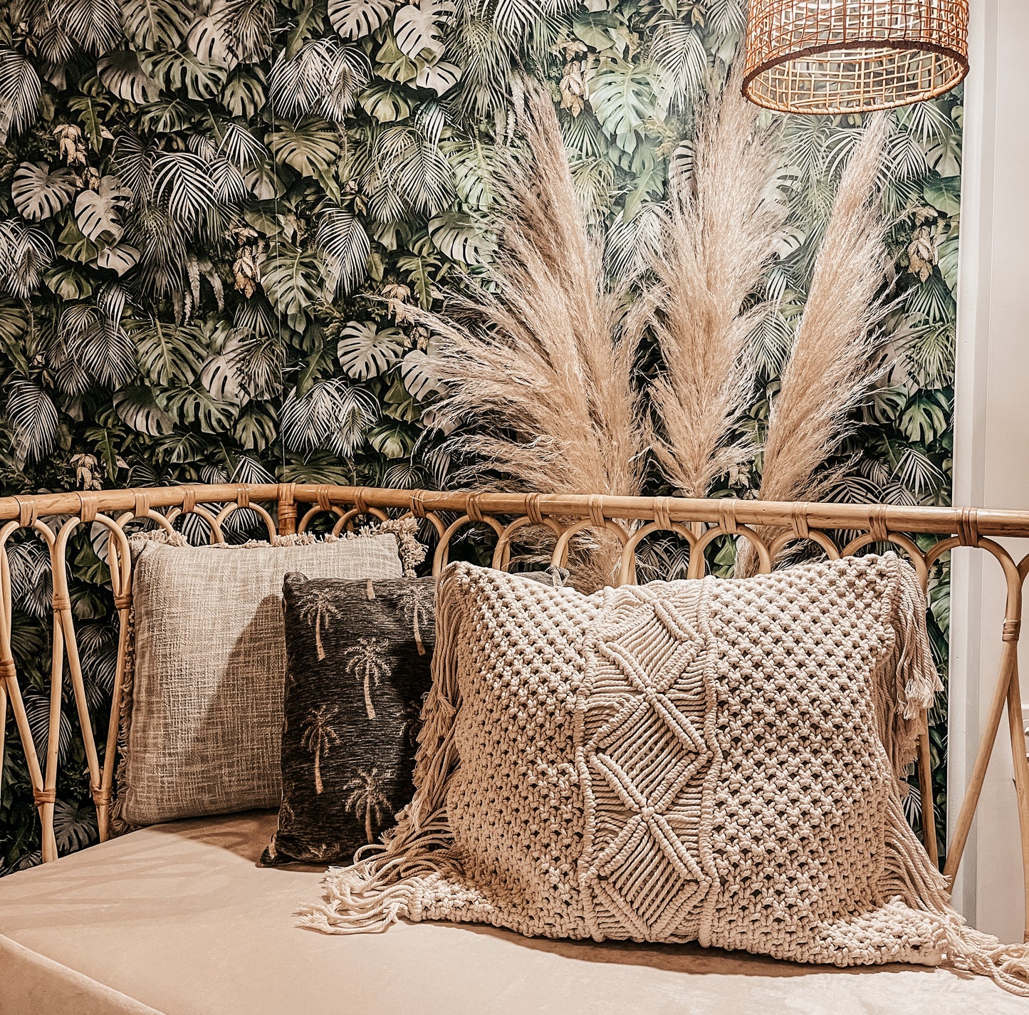 Hand-woven Macrame Boho Cushion Cover 50x50