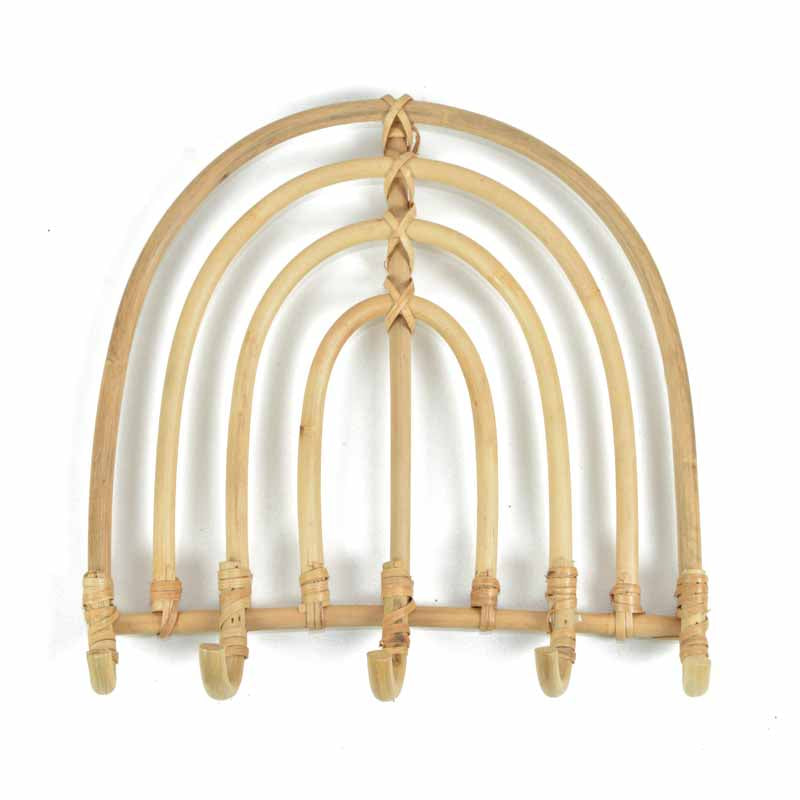 Rattan RAINBOW Wall Hooks