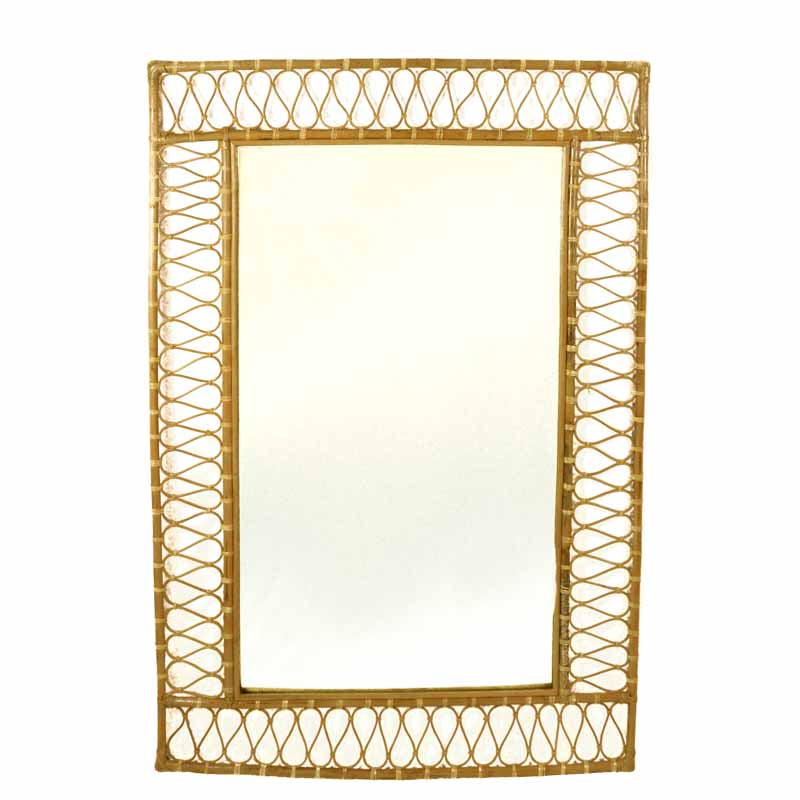Rattan PANAMA Large Standing Mirror