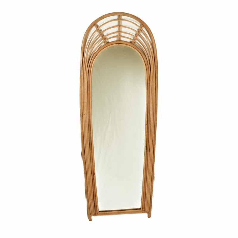 Rattan LA BOCA Mirror (Pre- order for ETA January 2026)