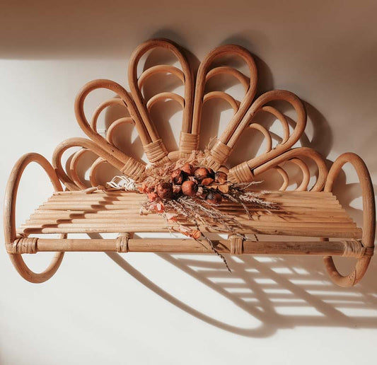 Rattan BALI Wall Shelf