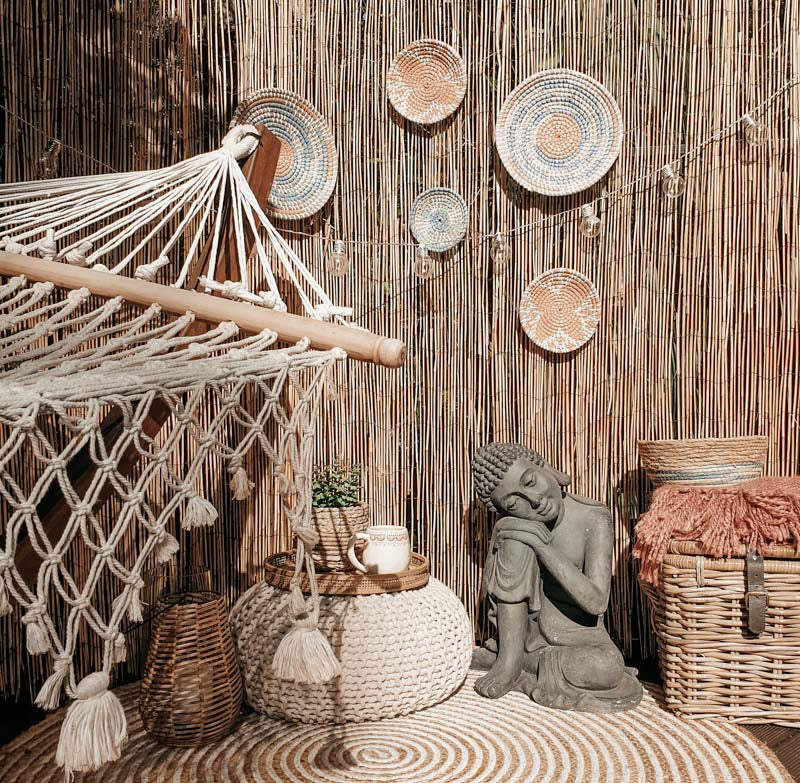 Seagrass BOHO Wall Baskets Decor (Set of 3)