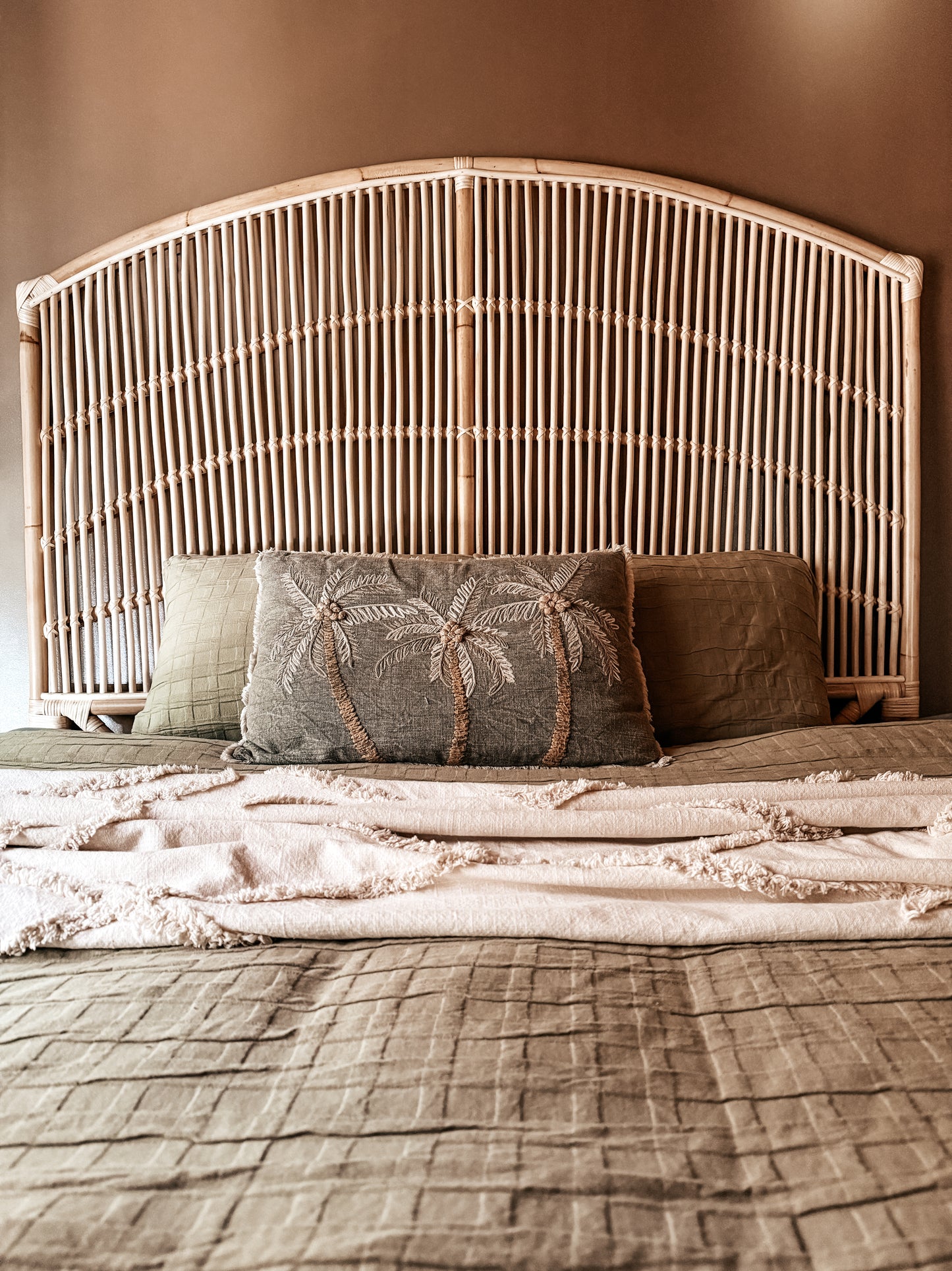 ANKARA Rattan Headboard / Queen size