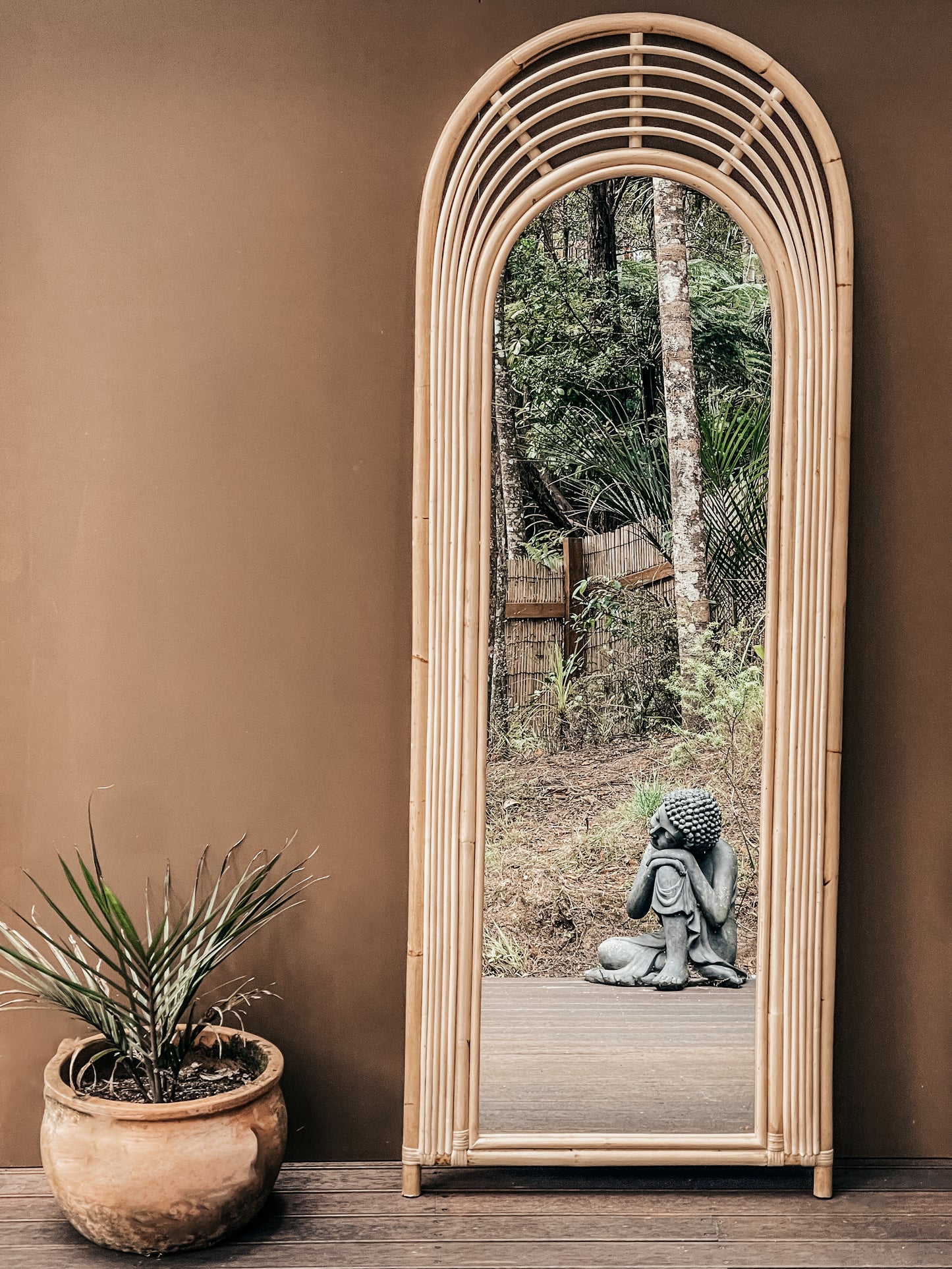 LA BOCA Rattan Mirror
