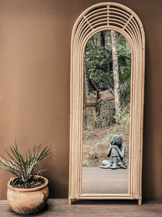 LA BOCA Rattan Mirror