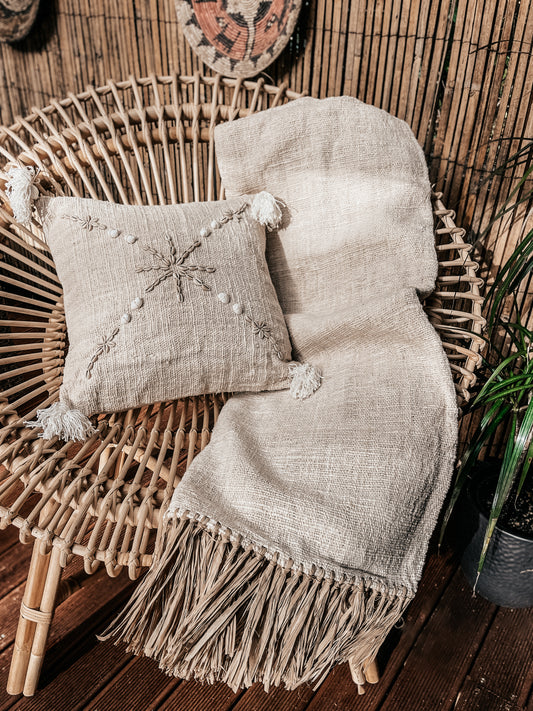 BORA BORA Throw and Cushion Cover / 2pc set