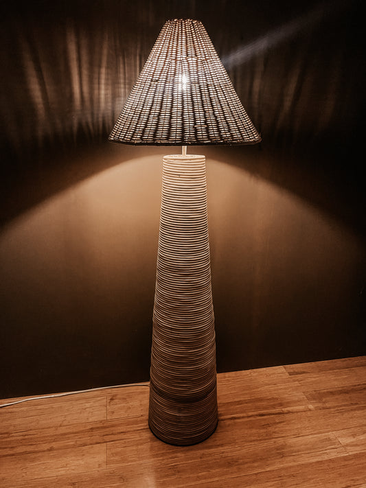 SAVANNAH Rattan Floor Lamp