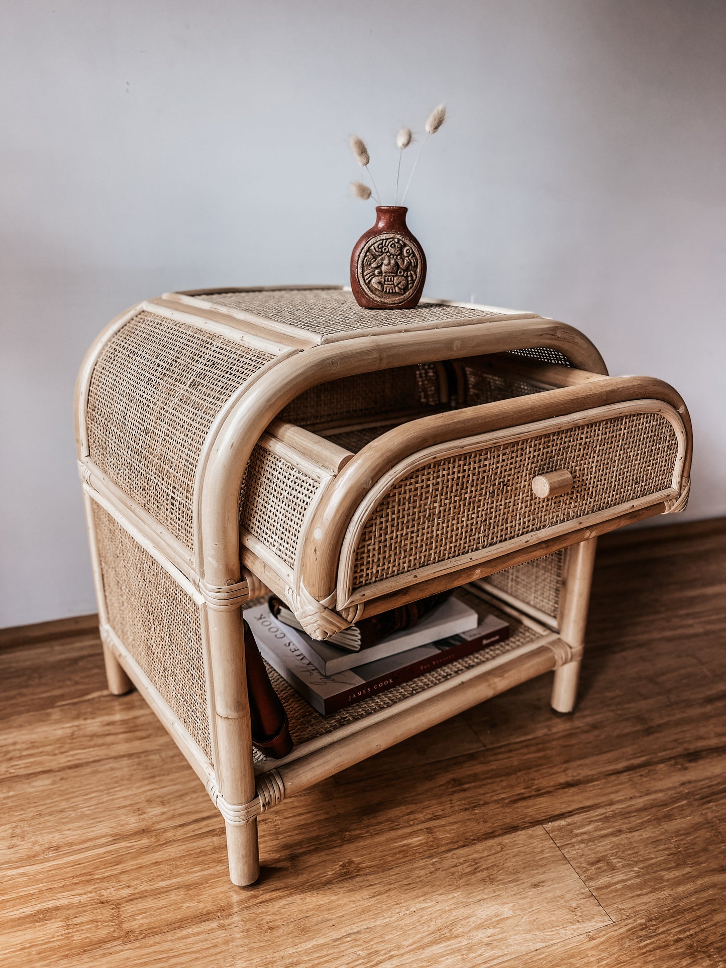 BALI Rattan Bedside Table