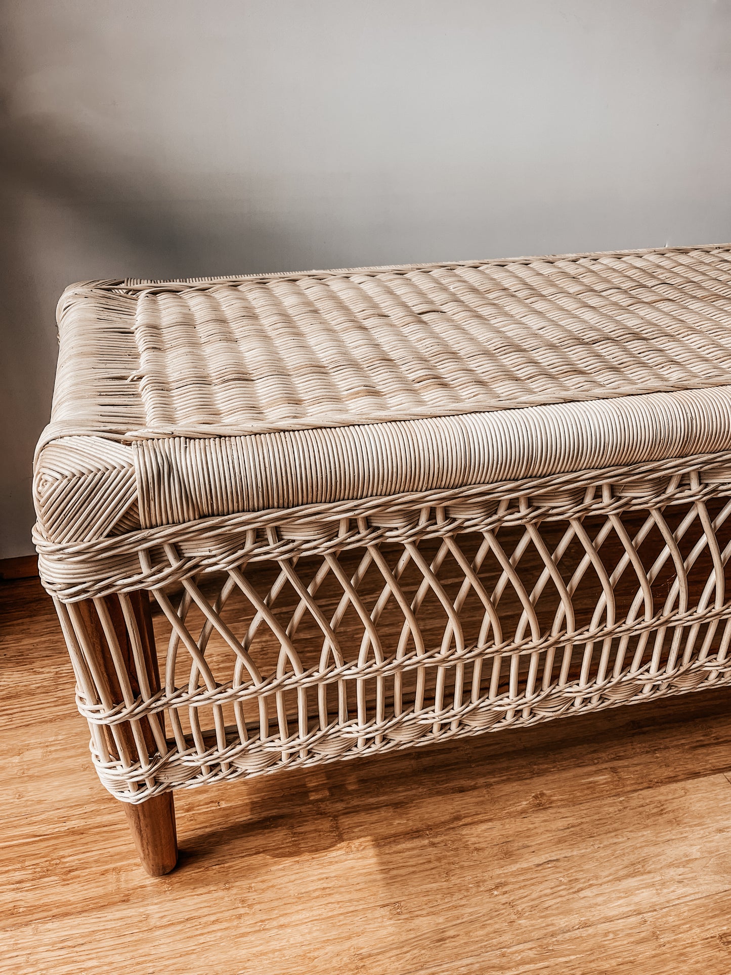 SANDY BAY Rattan Bench Seat