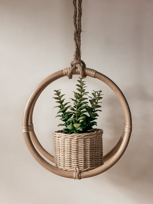 Rattan Hanging Planter