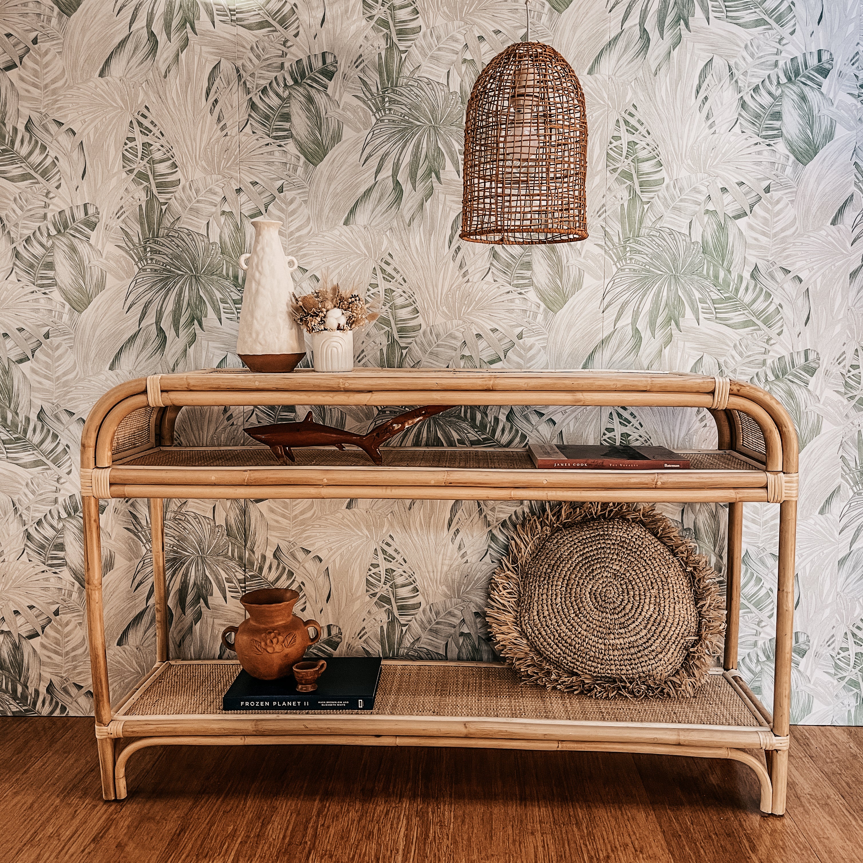 FUEGO Rattan Hall Table – Boho Bara