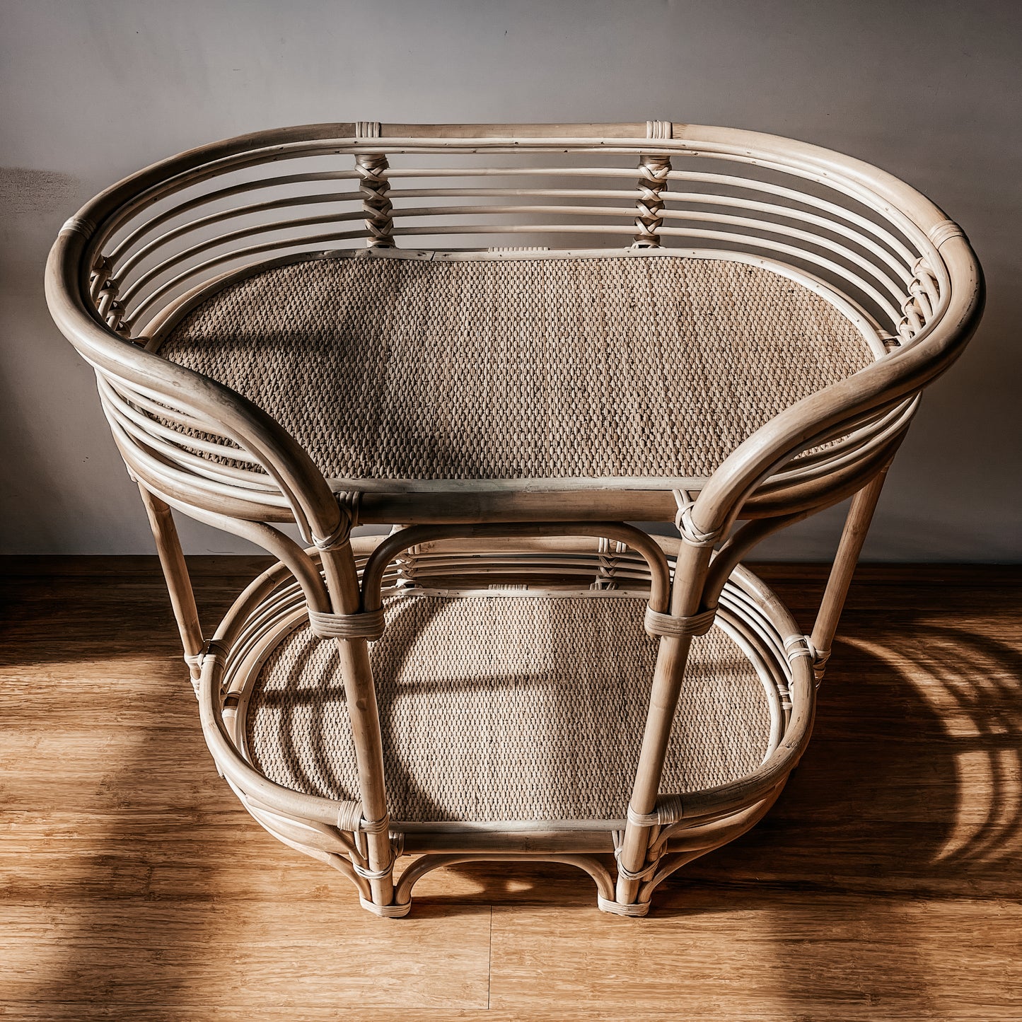 MENTAWAI Rattan Bar Cart