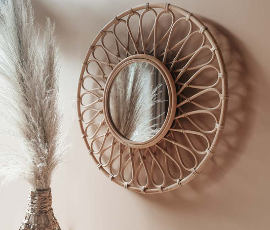 Rattan BOHO Mirror